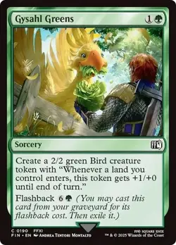 GYSAHL GREENS mtg NM-M Final Fantasy Common - Image 1