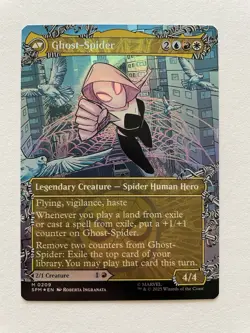 MTG Gwen Stacy BORDERLESS FOIL 0209 SPM - Image 2
