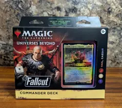 New Magic The Gathering MTG Universes Beyond Fallout Commander Deck Hail Caesar - Image 1