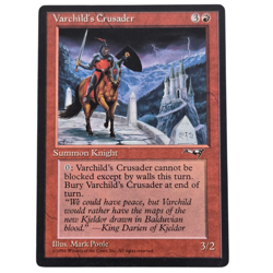MTG Varchild's Crusader Alliances (Castle) ALL Common Red Creature - Image 1