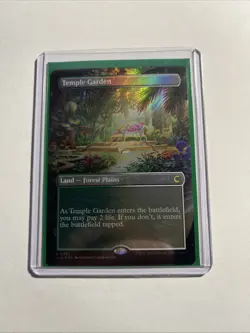 Temple Garden (Borderless) - Ravnica: Clue Edition Foil MTG Plus Bonus Rare!!! - Image 1
