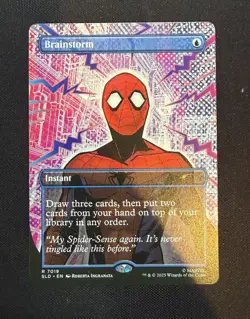MTG Brainstorm (7019) *Non-Foil* Secret Lair: Spider-Man Bonus Card MT/NM - Image 1