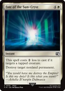 Fate of the Sun-Cryst FIN Final Fantasy MTG 19 M/NM - Image 1