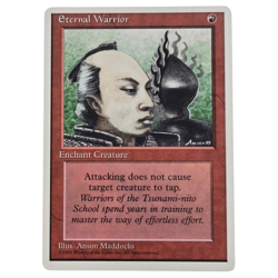MTG Eternal Warrior 4th Edition 4ED Common Red Enchantment Magic the Gathering - Image 1