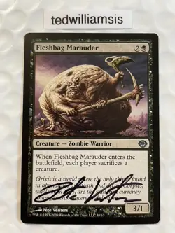 Fleshbag Marauder MtG Duel Decks: Garruk vs. Liliana Signed Pete Venters - Image 1