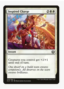 4x Inspired Charge | KLD | MTG Playset | Pauper EDH Go-Wide | Anthem | LP - Image 1