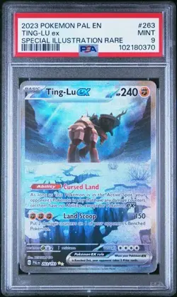 PSA 9 TING-LU EX 263 PALDEA EVOLVED SIR POKEMON MINT - Image 1