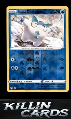 Reverse Holofoil Galarian Darumaka 043/189 Pokemon Common SWSH03: Darkness Ablaz - Image 1
