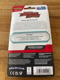 Pokemon TCG Destined Rivals Single Pack Blister Eevee Promo Random Art Sealed - Image 2