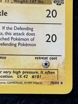 1999 Pokemon Electrode 1st Edition Non Holo Jungle 18/64 SET BREAK vintage - Image 4