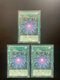 Yugioh Degenerate Circuit CDIP-EN047 Rare 1st Edition LP/MP X3 - Image 1