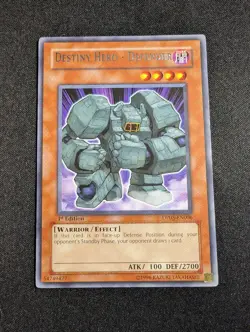 Yugioh - Destiny Hero - Defender DP05-EN006 1st Edition Rare NM - Image 1