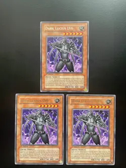 Yugioh Dark Lucius LV6 CDIP-EN010 Rare 1st Edition LP/MP X3 - Image 1