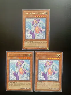 Yugioh Iris, The Earth Mother CDIP-EN025 Rare 1st Edition LP/MP X3 - Image 1