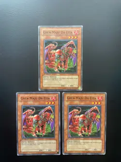 Yugioh Gren Maju Da Eiza SDDE-EN013 1st Edition Common Damaged X3 - Image 1