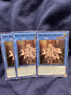 Yugioh! X3 White Relic of Dogmatika - BACH-EN035 - Super Rare - 1st Edition NM - Image 1
