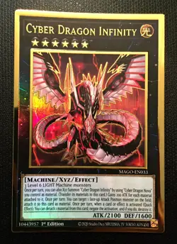 Yugioh Cyber Dragon Infinity MAGO EN-033 Gold Holo Rare 1st Edition NM-M - Image 1