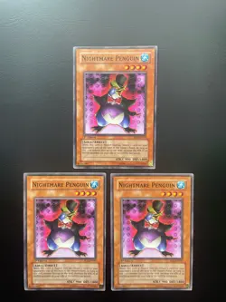 Yugioh Nightmare Penguin RDS-EN010 1st Edition Common LP/MP X3 - Image 1