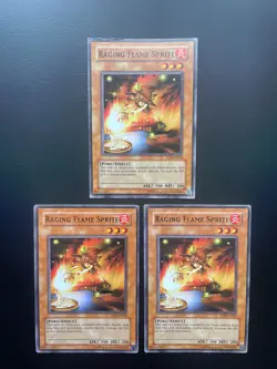 Yugioh Raging Flame Sprite RDS-EN020 Unlimited Edition Common MP/HP X3 - Image 1