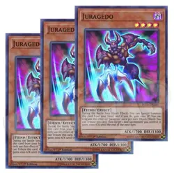 Yugioh - Juragedo x 3 - 1st Edition Super Rare NM - Free Holo Card - Image 1