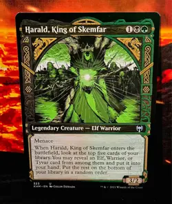magic the gathering - Harald, King of Skemfar - Legendary Creature - Elf Warrior - Image 1