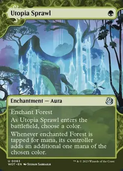 Utopia Sprawl - Foil Extended Art Showcase WOT NM MTG - Image 1