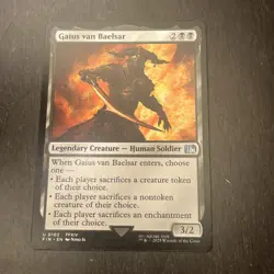 MTG STARTER COMMANDER DECK - Gaius Van Baelsar - Mono Black - $30 Value - Image 1