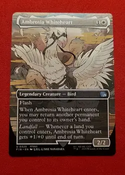 Ambrosia Whiteheart (Borderless) Final Fantasy Regular FIN 325 FF MTG - Image 1
