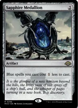 MTG Sapphire Medallion (296) | NM | Modern Horizons 3 {MH3} - Image 1