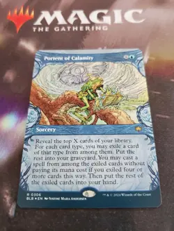 Mtg. Portent of Calamity. Foil Showcase. Bloomburrow. Nm - Image 1