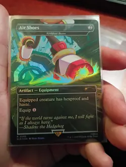 1x Air Shoes - Swiftfoot Boots, Foil, Secret Lair Sonic the Hedgehog, MTG NM - Image 1