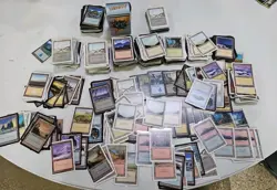 Lot of 700-1000 Vintage Magic the Gathering Lands Cards Retro MTG READ - Image 1