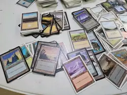 Lot of 700-1000 Vintage Magic the Gathering Lands Cards Retro MTG READ - Image 2