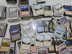 Lot of 700-1000 Vintage Magic the Gathering Lands Cards Retro MTG READ - Image 4
