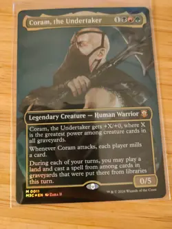 MTG Coram the Undertaker (FOIL Borderless) 0011 Modern Horizons 3 M/NM - Image 1