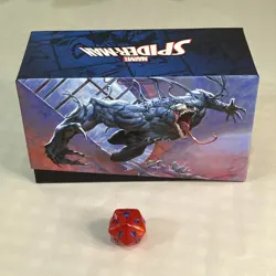MTG Magic Spiderman EMPTY Bundle Box Card Storage and Spin Down Die Collectible - Image 3