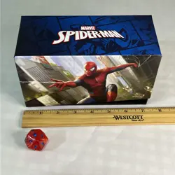 MTG Magic Spiderman EMPTY Bundle Box Card Storage and Spin Down Die Collectible - Image 5