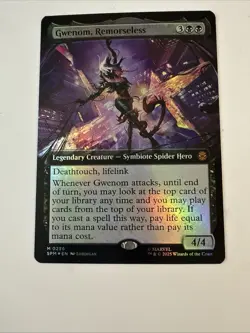 Gwenom, Remorseless Marvel's Spider-Man *FOIL* Mythic 0056 MTG Magic - Image 1