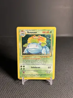Pokemon TCG Venusaur 15/102 Base Set Holo Rare HP - Image 1