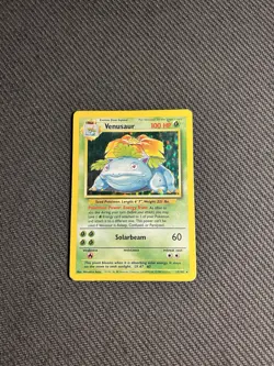 Pokemon TCG Venusaur 15/102 Base Set Holo Rare HP - Image 3