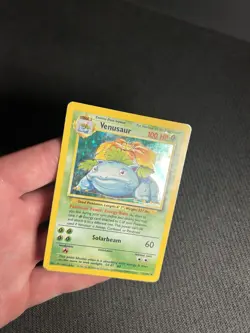Pokemon TCG Venusaur 15/102 Base Set Holo Rare HP - Image 5