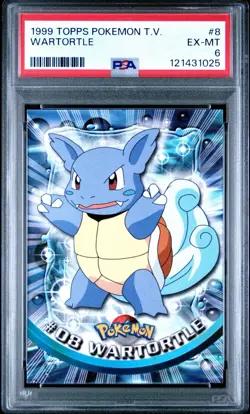 (PSA 6) Pokemon: Topps TV - Wartortle #8 - Image 1