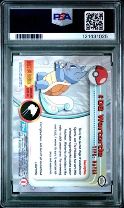 (PSA 6) Pokemon: Topps TV - Wartortle #8 - Image 2