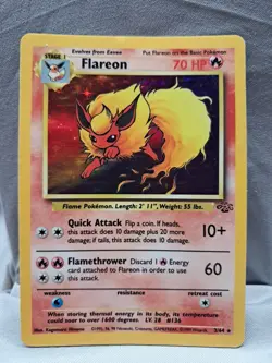 Pokemon 1999 Flareon #3/64 Jungle Set Holo Raw Card - Image 1