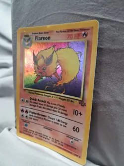 Pokemon 1999 Flareon #3/64 Jungle Set Holo Raw Card - Image 3