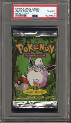 PSA 10 Pokemon Jungle Foil Graded Booster Pack - Wigglytuff Art 1999 FRESH GRADE - Image 1