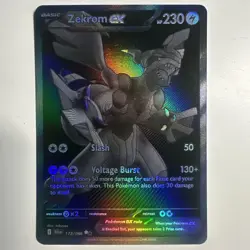 ZEKROM EX 172 POKEMON BLACK BOLT BWR BLACK WHITE RARE - Image 1