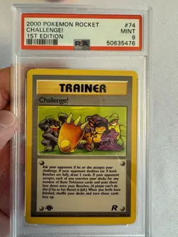 2000 Pokemon - 1st Edition Challenge! Trainer Team Rocket 74/82 PSA 9 Mint! WOTC - Image 2