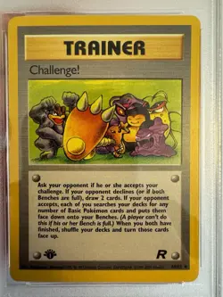 2000 Pokemon - 1st Edition Challenge! Trainer Team Rocket 74/82 PSA 9 Mint! WOTC - Image 3