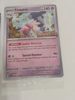 Pokemon Tinkaton EU Exclusive/Dragonite GameStop/Eevee Sealed Promo Holo Cards - Image 2